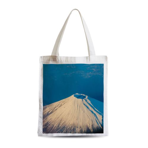 Grand Sac Shopping Plage Etudiant Vue Aérienne du Mont Fuji Montagne Volcan Japon