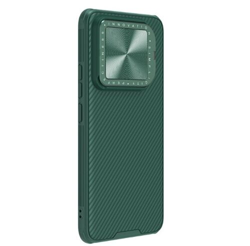 Etui Coque Pour Xiaomi 14 Pro,Étui Housse Coque Xiaomi 14 Pro Nillkin Support Pour Lentilles,Coque De Protection Pour Lentille Slip - Vert