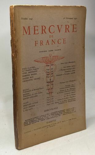 Mercure De France - N°1047 1er Novembre 1950 / Saint Jean À Maredsous Aux Arbres L'énergie Atomique Giorgione Dimanche À Navogne