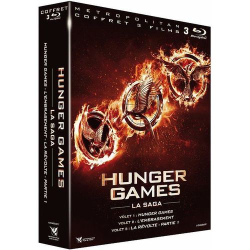 Hunger Games + Hunger Games 2 : L'embrasement + Hunger Games - La Révolte : Partie 1 - Blu-Ray