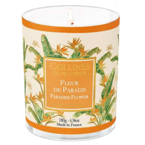Bougie Parfumée Fleur de Paradis 180g Collines de Provence