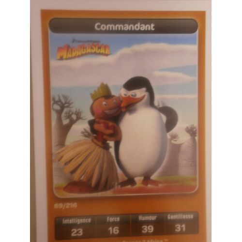 Carte Dreamworks Carrefour 69 - Commandant (Madagascar) 
