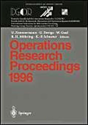 Operations Research Proceedings 1996