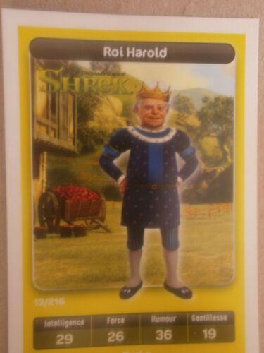 Carte Dreamworks Carrefour 13 - Roi Harold (Shrek)