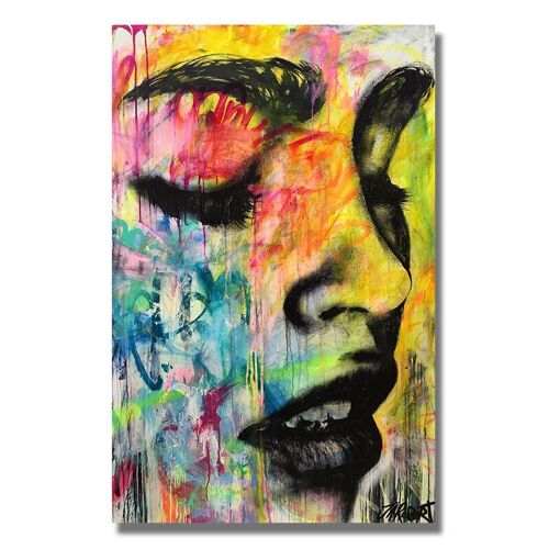 Peinture À L'aquarelle De Femme Cavans, Affiches Et Imprimés Modernes, Tableau D'art Mural Pour Salon, Décoration De La Maison Sans Cadre?40x40cm