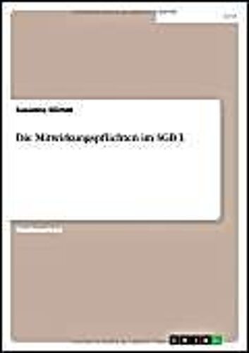 Die Mitwirkungspflichten Im Sgb I.
