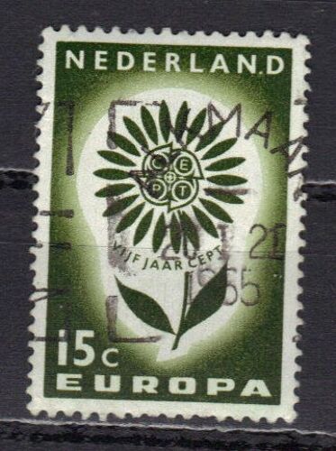 Pays-Bas 1964 : Europa : Timbre 15 C. Vert Foncé Oblitéré