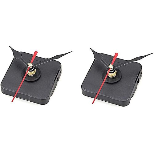 Quartz Horloge Mécanisme Mouvement Diy Noir Rouge Aiguilles (2pcs)