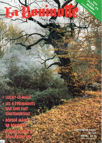 La Bouinotte : Le Magazine Du Berry N°54 : Luçay Le Male - Châteauroux - Boisdé Maire De Bourges...