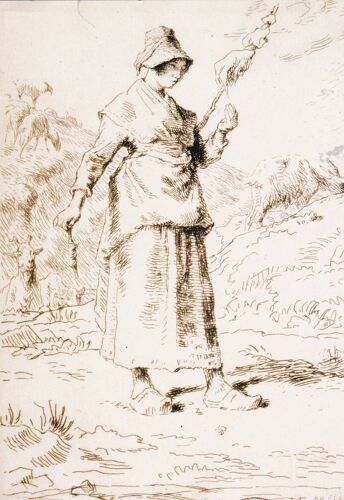 Jean-François Millet Voyages En Auvergne Et Bourbonnais Oeuvres Graphiques  Quartier Historique De Montferrrand  Place Louis Deteix