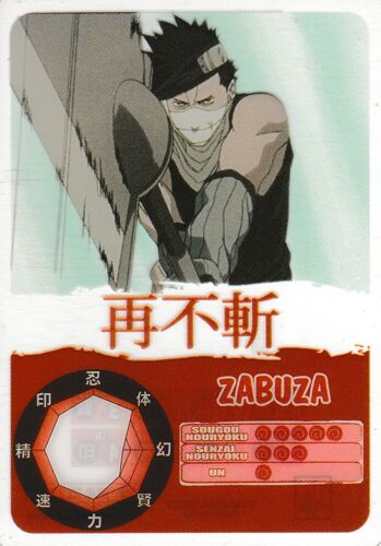 Carte Ultra Cards Panini Naruto Zabuza 70 / 100