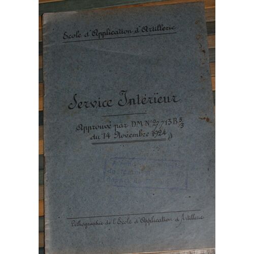 Militaria / Service Intérieur