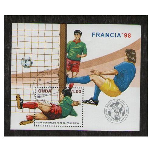 Bloc Feuillet Cuba 1.00  - Coupe Mondiale De Football - France 98