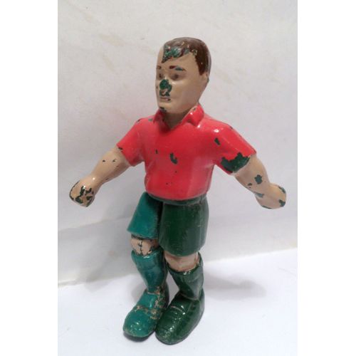 Figurine Footballeur Maillot Rouge Short Vert - Nesquick - Coupe Du Monde 1998