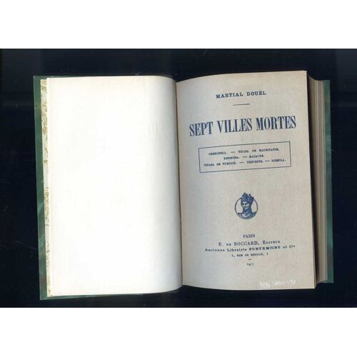 Sept Villes Mortes Archeologie Histoire