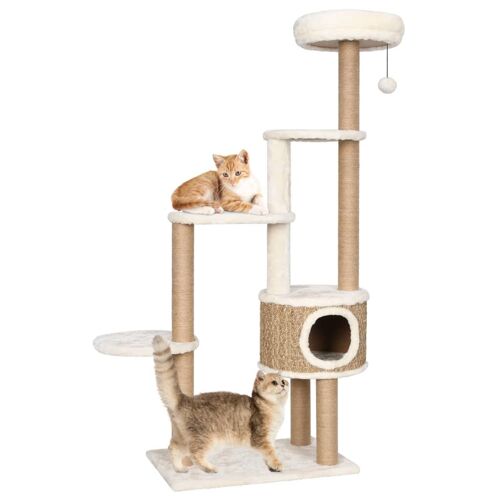 Vidaxl Arbre À Chat Coussin De Luxe Et Grattoir 148 Cm Herbiers Marins
