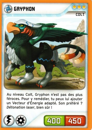 Carte Invizimals Nouvelle Alliance Gryphon 239