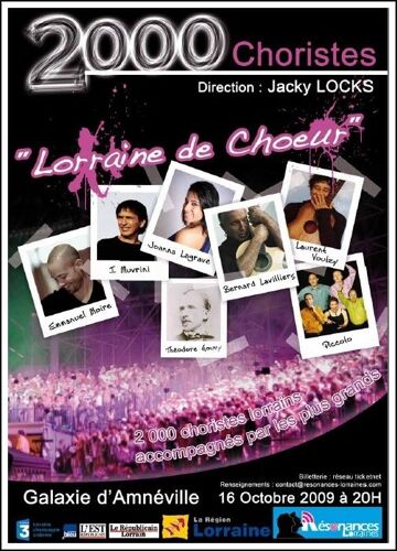 2000 Choristes - Lorraine De Choeur - Galaxie D'amnéville - 16 Octobre 2009