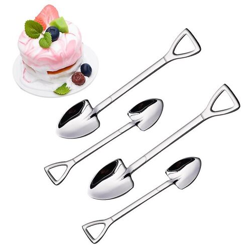 8 Pièces 304 Spatule En Acier Inoxydable, Pelle En Forme De Pelle Creative Shovel Network Red Gift