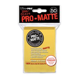 50 Pochettes / Protèges Cartes Pro-Matte Ultra Pro Jaune
