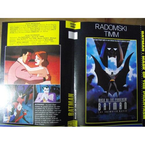 Tv Video.Jaquette Du Film.Batman:Mask Of The Phantasm 1993.Réalisation:Eric Radomsli Et Bruce W.Timm. Avec Les Voix En Vo De Kevin Conroy Mark Hamill Dana Dalany