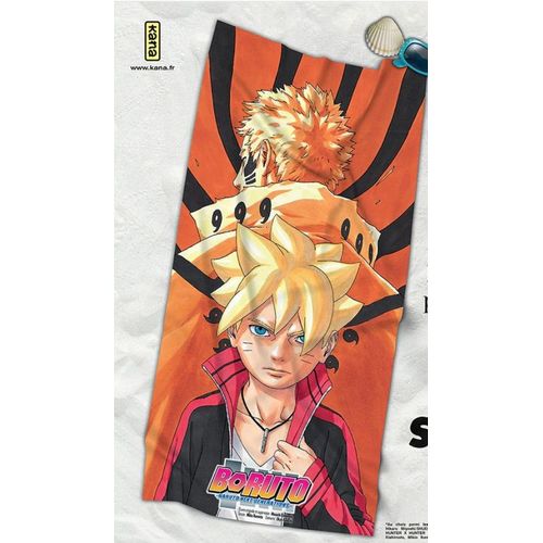 Grande Serviette De Plage / Bain Manga Boruto / Naruto Neuve !