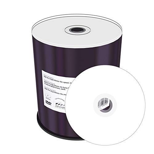 DVD-R vierges 100 unités InkJet 4,7GB