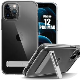 Coque Silicone Pour Iphone 12 Pro Avec Support Réglable À 95 Degrés - E.F.Connection