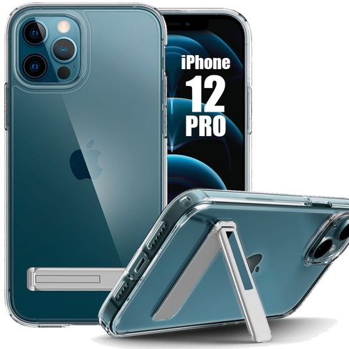 Coque Silicone Pour Iphone 12 Pro Max Transparent Avec Support Réglable 95° - E.F.Connection