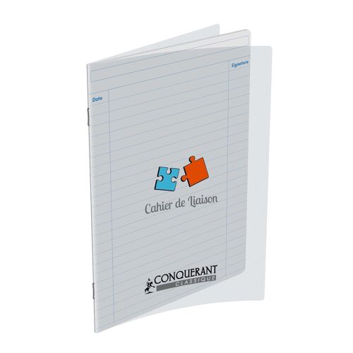 Conquérant Lot De 2 Cahiers De Liaison Agrafé17x22 48p Ligné Polypro Incolore