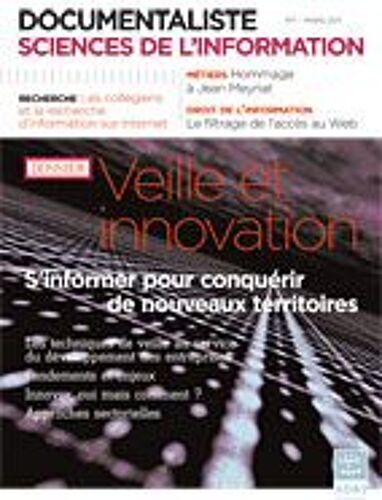 Documentaliste - Sciences De L'information 1 : Veille Et Innovation
