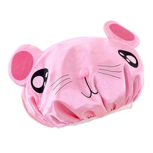 Bonnet De Douche Imperméable À Double Couche Pour Enfants, Bonnets De Bain Élastiques, Salon De Coiffure, Produits Hoproducts, Dessin Animé Multicolore