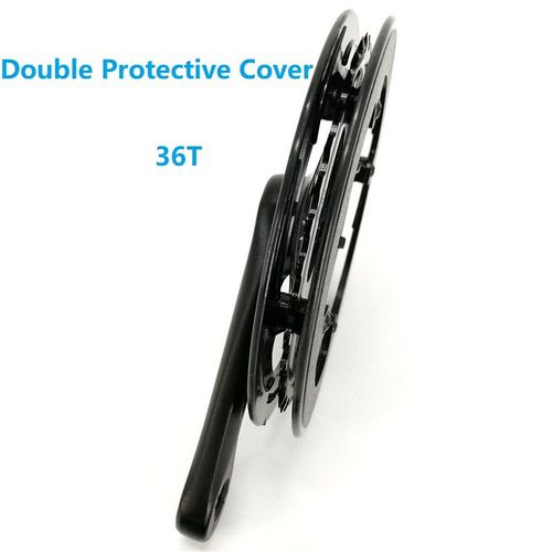 127 Mm 42t Noir - Pédalier De Vélo Pour Enfants, Pédalier En Alliage D'aluminium,Double Couverture De Protection, Partie De Vélo