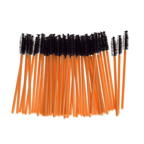 Brosse À Cils Jetable En Or, Peigne, Baguettes De Mascara, Extension De Cils, Applicateur Individuel, Outil De Maquillage Pour Femmes, Beauté, 50 Pièces/Lot