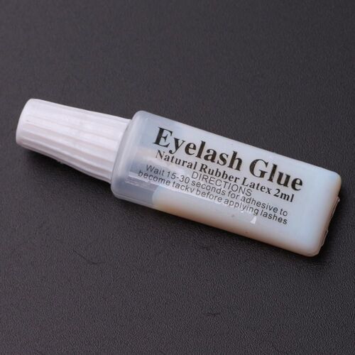 Colle À Faux Cils En Latex De Caoutchouc Naturel, 2ml, Colle Blanche Imperméable, Accessoires Pour Faux Cils, Colle De Levage