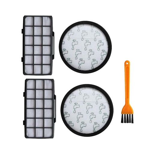 Kit de filtre HEPA avant et arrière avec brosse de nettoyage, pièces pour aspirateur Rowenta RO7611 RO7623 RO7634, Promotion!4 pièces/ensemble