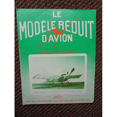 Le Modele Reduit D Avion N°423 De Janvier 1975 Avec Le Plan Détachable