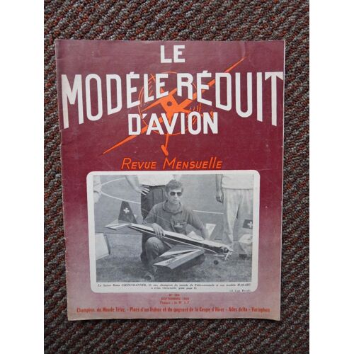 Le Modele Reduit D Avion N°364 De Septembre 1969 Avec Le Plan Détachable