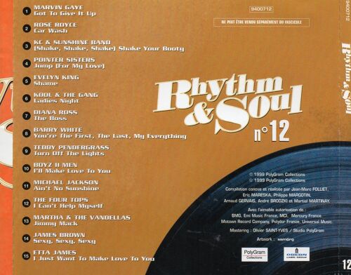 Cd - Rhythm & Soul N° 12 ( Cd 15 Titres )