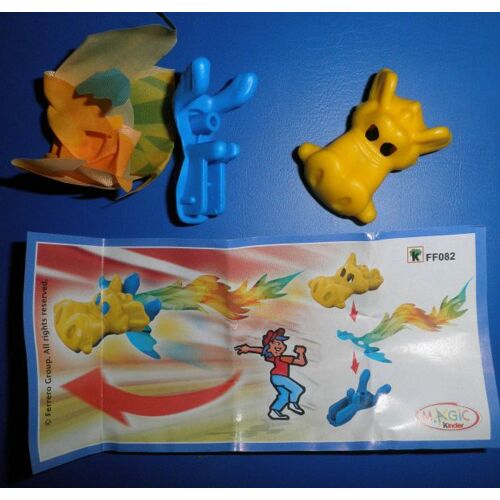 Ff 082 Ff082 Kinder Surprise Dragon Jaune 2014 2015 Avec Bpz