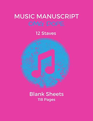 Music Manuscript Notebook For School: Blank Music Sheet Notebook/Journal. Makes A Great Gift For Students, Composers & Songwriters.12 Staves Per Page - 8.5 X 11 Inches. (All Music Series)
