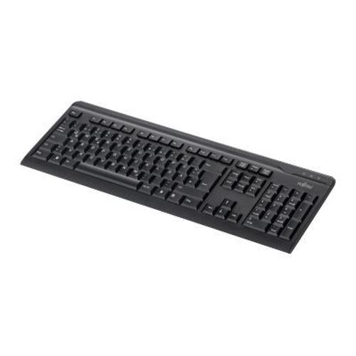 Fujitsu KB410 - Clavier - USB - Français - noir - OEM - pour Celsius J550, M7010, M770, W580; ESPRIMO G558, P558, Q958; FUTRO Q940, S5010, S7010, S9010