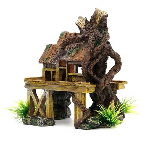 Ornements De Construction D'aquarium En Résine, Accessoires De Décoration Pour Poissons Artificiels, Abri De Maison Pour Reptile, Aménagement Paysager D'aquarium