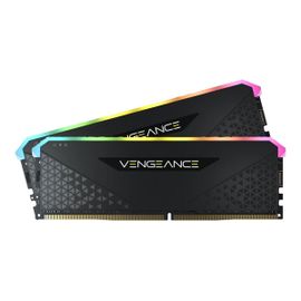 CORSAIR Vengeance RGB RS - DDR4 - kit - 16 Go: 2 x 8 Go - DIMM 288 broches - 3200 MT/s / PC4-25600 - CL16 - 1.35 V - mémoire sans tampon - non ECC - noir