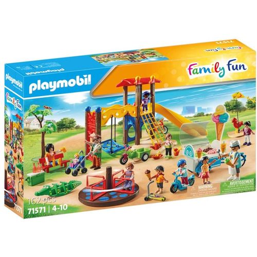 Playmobil Family Fun 71571 - Aire De Jeux Avec Marchand De Glaces