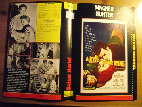 Tv Video.Jaquette Du Film.Baiser Mortel 1956.Réalisation.Gerd Oswald Avec Robert Wagner Jeffrey Hunter Virginia Leith