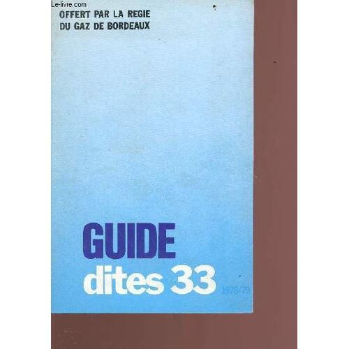 Guide Dites 33 1978/79