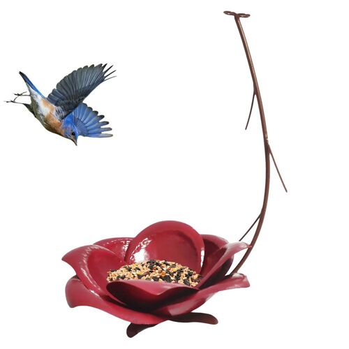 Dispositif d'alimentation en forme de Lotus pour oiseaux, pendentifs décoratifs en métal, Artware pour jardin cour, nouvelle collection