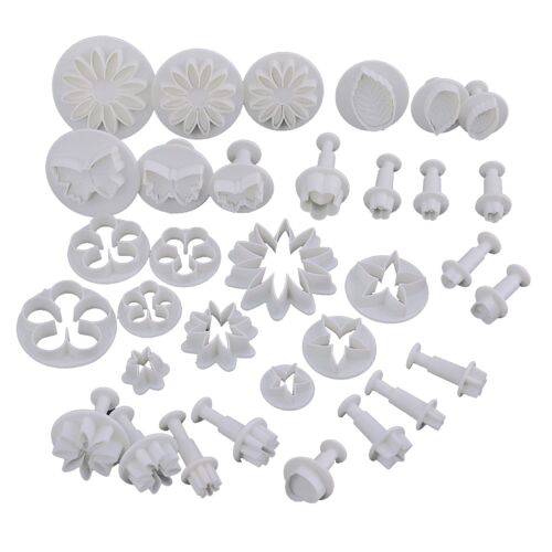Moule De Décoration En Forme De Coeur, 33 Pièces, Pour Gâteau Fondant, Cookie, Feuille De Fleur, Outils De Bricolage