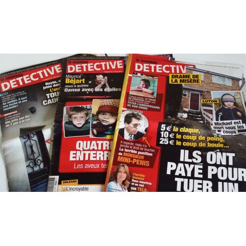 Lot De 3 Revues Detective Numeros 1483-1315-1440 Pour Collection